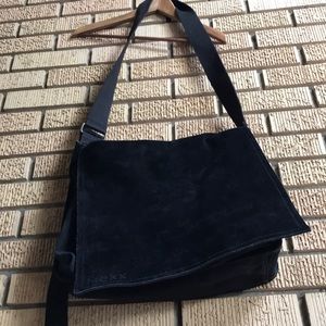 Mexx | suede & canvas book bag